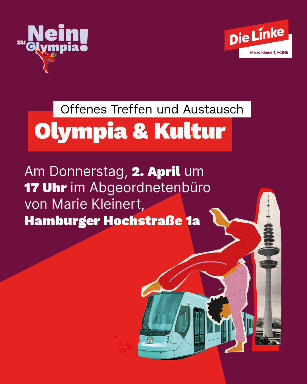 OLYMPIA IN HAMBURG & KULTUR – OFFENES TREFFEN & AUSTAUSCH
